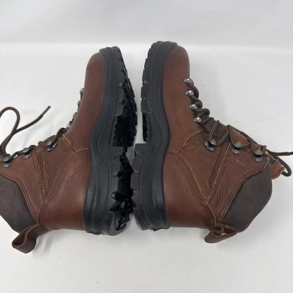 Thorogood Omni Series Men's 9 D shoes brown leather steel toe work boots Xstream
